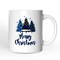 Police Officer Back The Blue Christmas Trees, Retirement Mug Gift